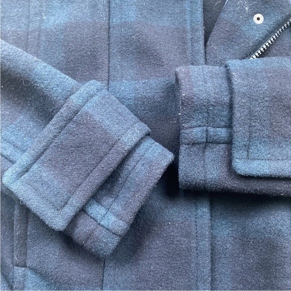 Abercrombie Fitch Wool Blend Pea Coat Women's Winter Zip Hoodie Pockets … - Picture 11 of 12